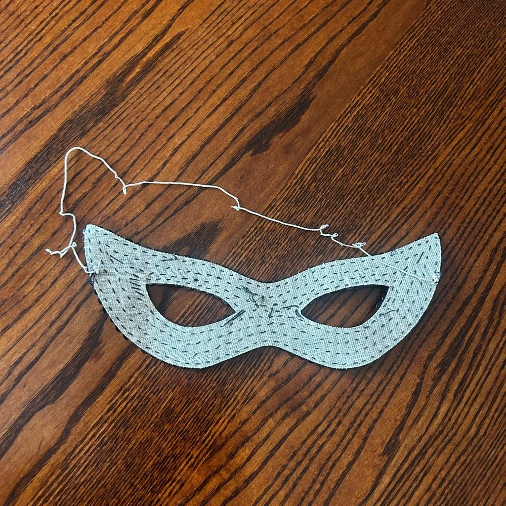 Vintage Black Sequin Eye Mask